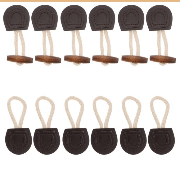 Accessories - BOGO! Brown Leather Toggle Fasteners for Kids Accessories - Pack of 10